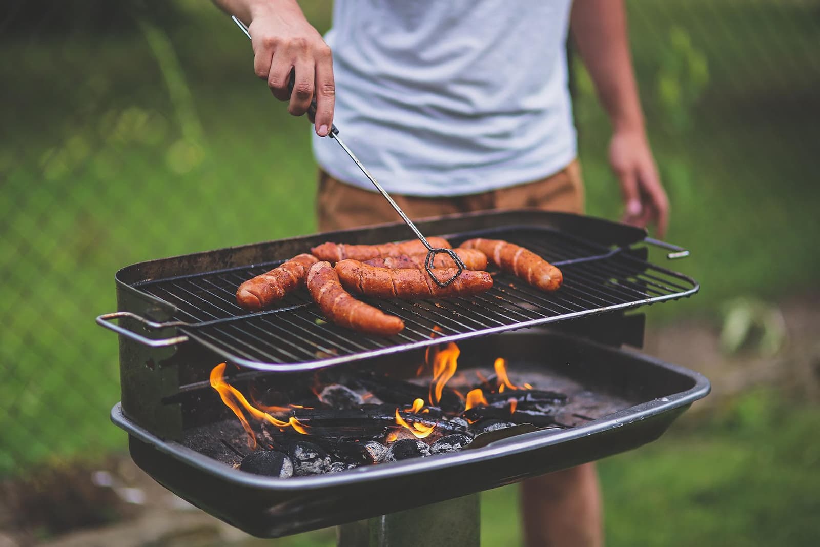 Acá nunca faltan los choripanes.